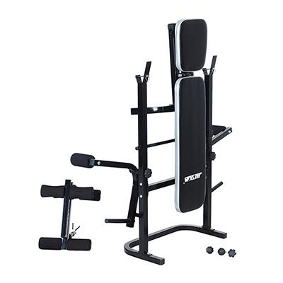 JX-CB-204B 웨이트 벤치, 레그익스 및 암 컬 패드 포함