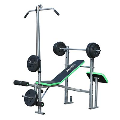 WM-203 다용도 조정 가능 웨이트 벤치, 낮은 로잉 머신 포함